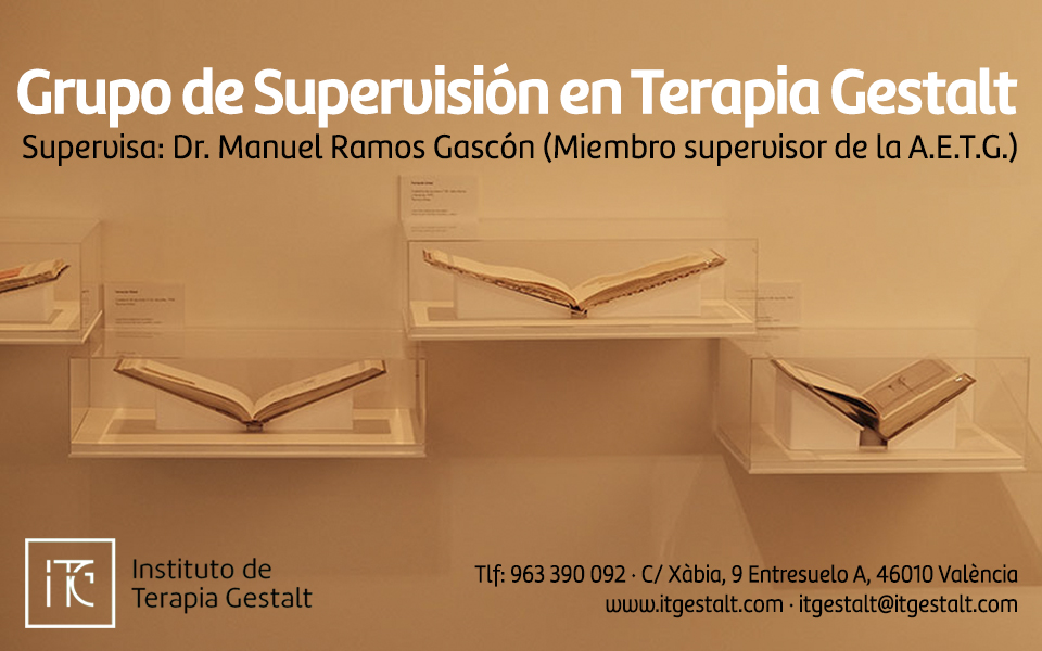 Grupo de Supervisión en Terapia Gestalt. Con Manuel Ramos
