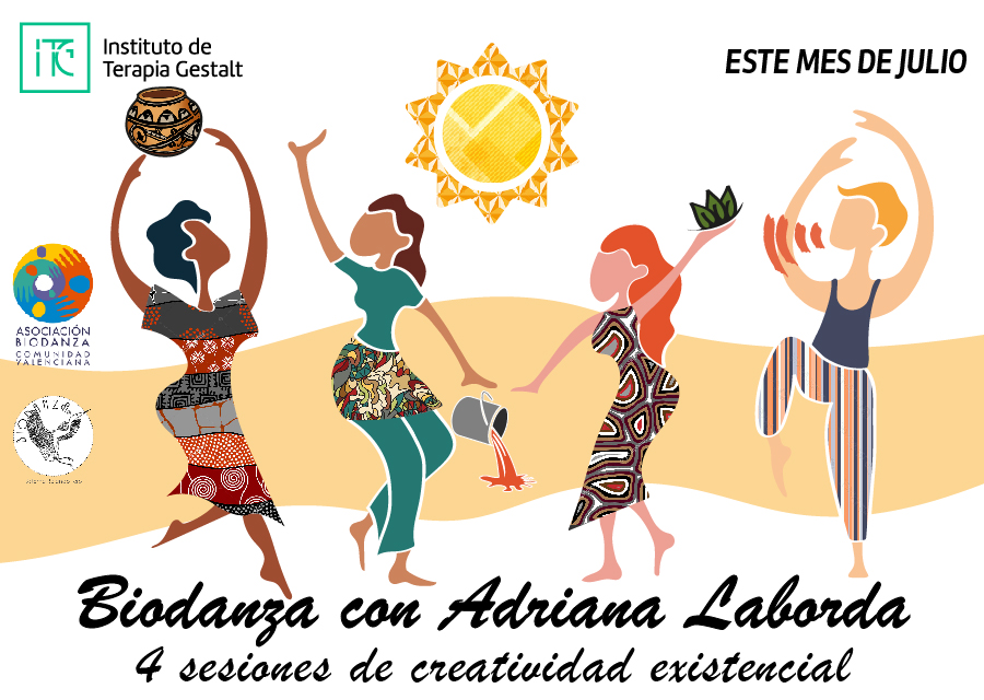 Julio de Biodanza con Adriana Laborda. 4 talleres de creatividad existencial
